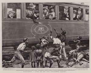 Backsheesh, en scene på Cape Government Railway